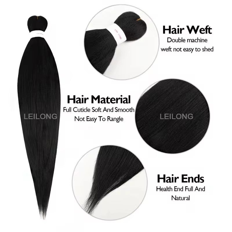 Pre-Stretched Braiding Hair – Premium Synthetic Easy Braid for Women