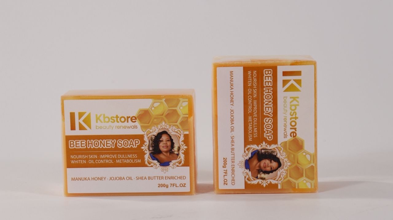 Natural Bee Honey Glow Soap Bar – Brightens, Hydrates & Balances Skin