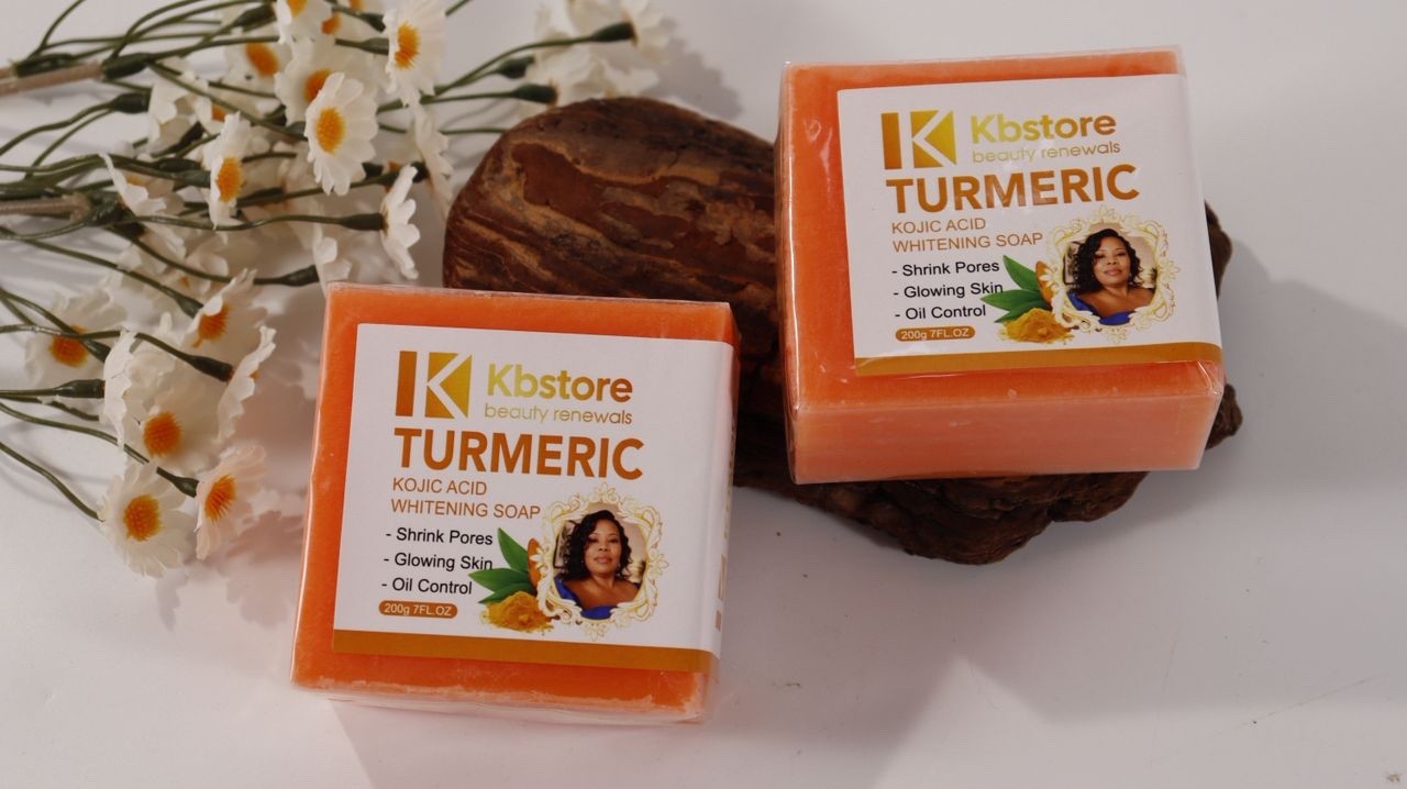Turmeric Kojic Glow Soap Bar – Brightens, Clears Acne & Evens Skin Tone