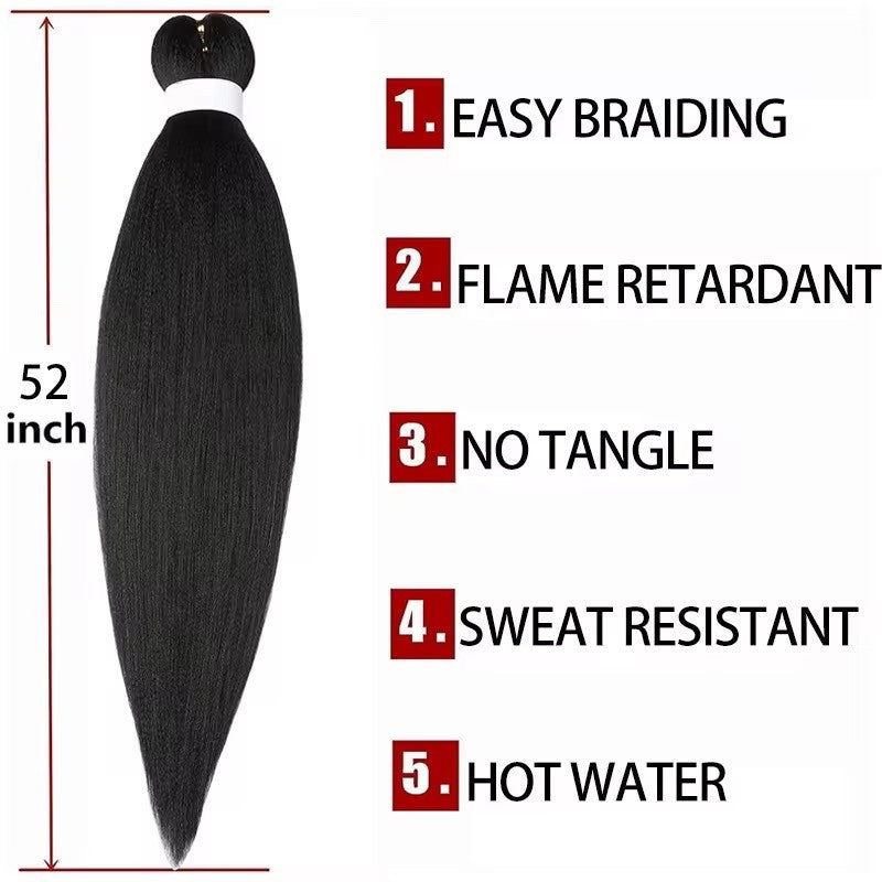 Pre-Stretched Braiding Hair – Premium Synthetic Easy Braid for Women