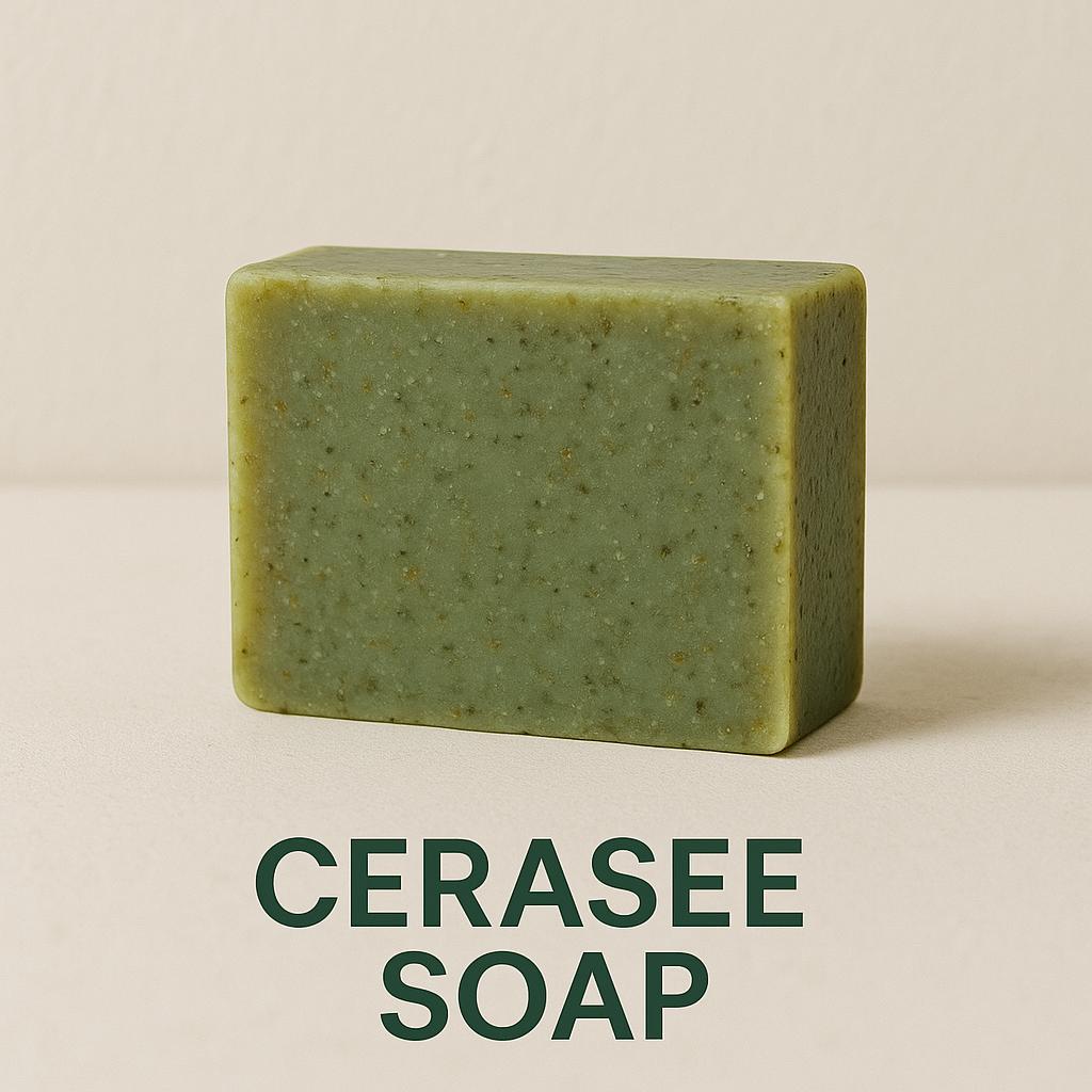 Cerasee Soap - Natural Green Bar for Gentle Cleansing and Hydration