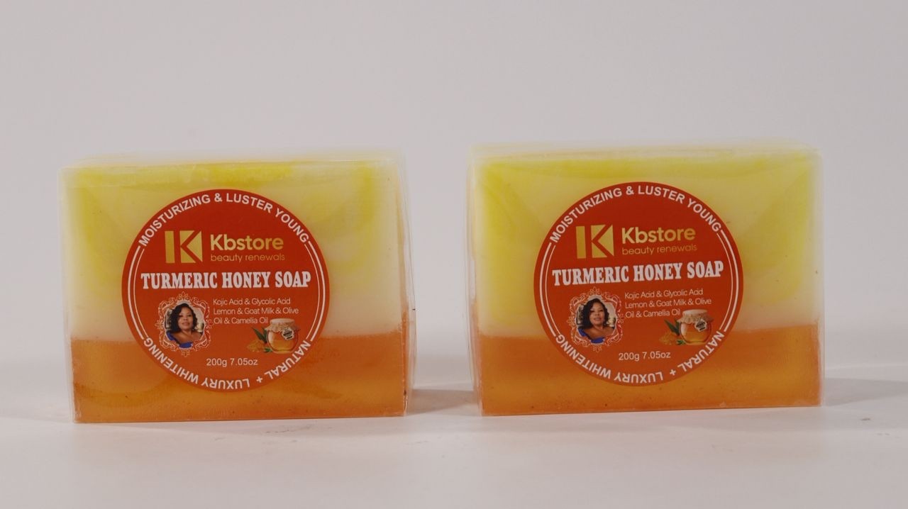Turmeric Honey Glow Soap Bar – Brightens, Nourishes & Hydrates Skin