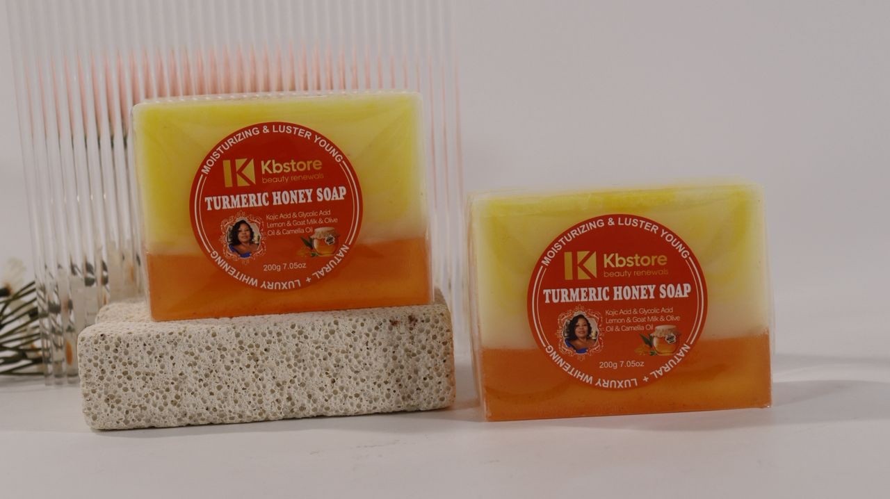 Turmeric Honey Glow Soap Bar – Brightens, Nourishes & Hydrates Skin