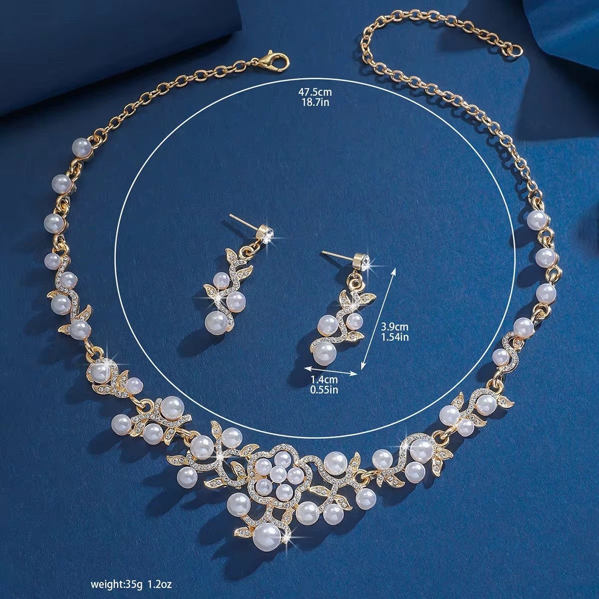 3pcs/set Women's Fashionable Jewelry Set Sparkling Flowers