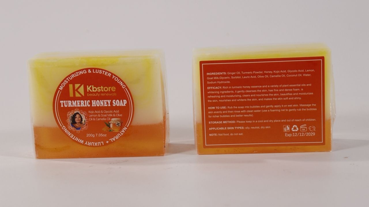 Turmeric Honey Glow Soap Bar – Brightens, Nourishes & Hydrates Skin