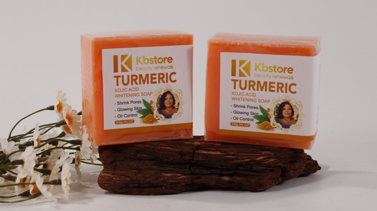 Turmeric Kojic Glow Soap Bar – Brightens, Clears Acne & Evens Skin Tone