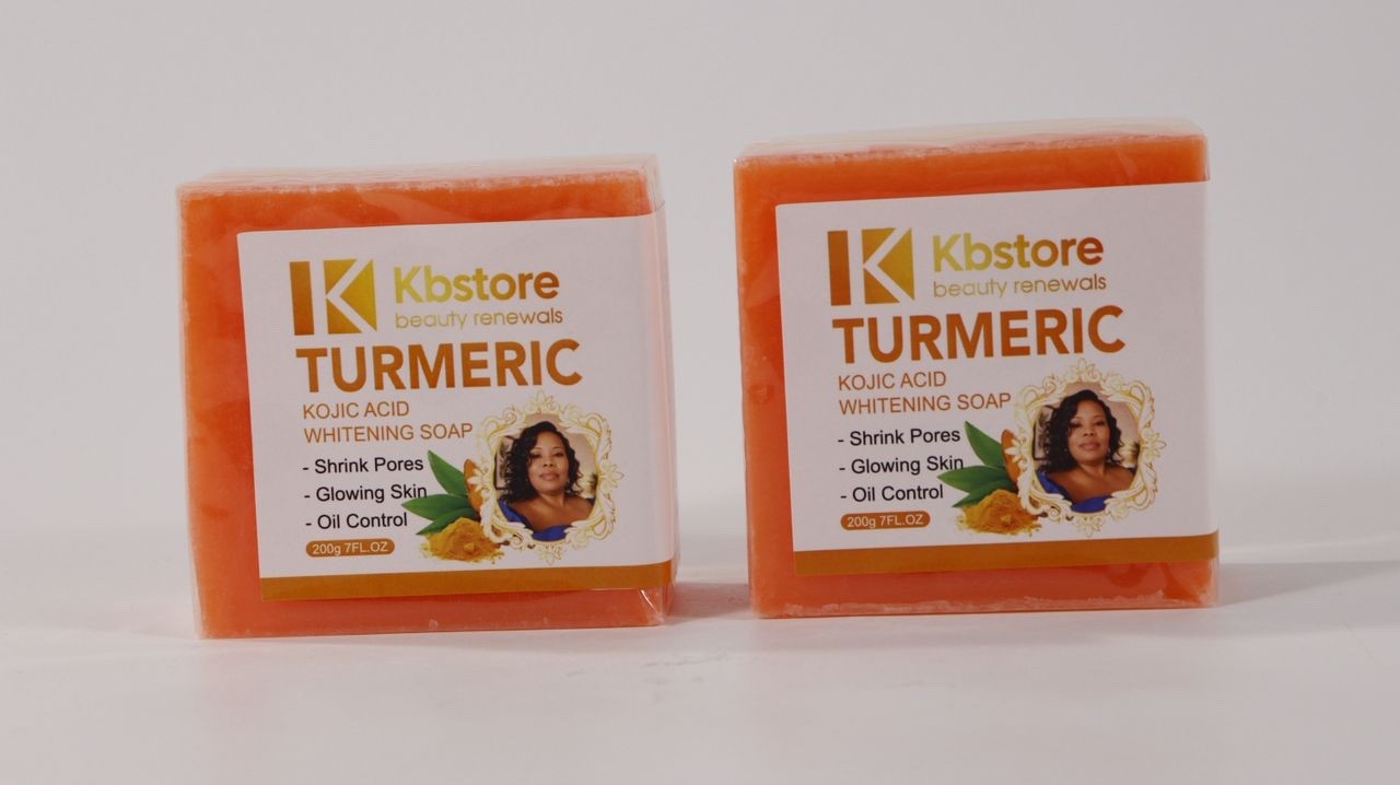 Turmeric Kojic Glow Soap Bar – Brightens, Clears Acne & Evens Skin Tone