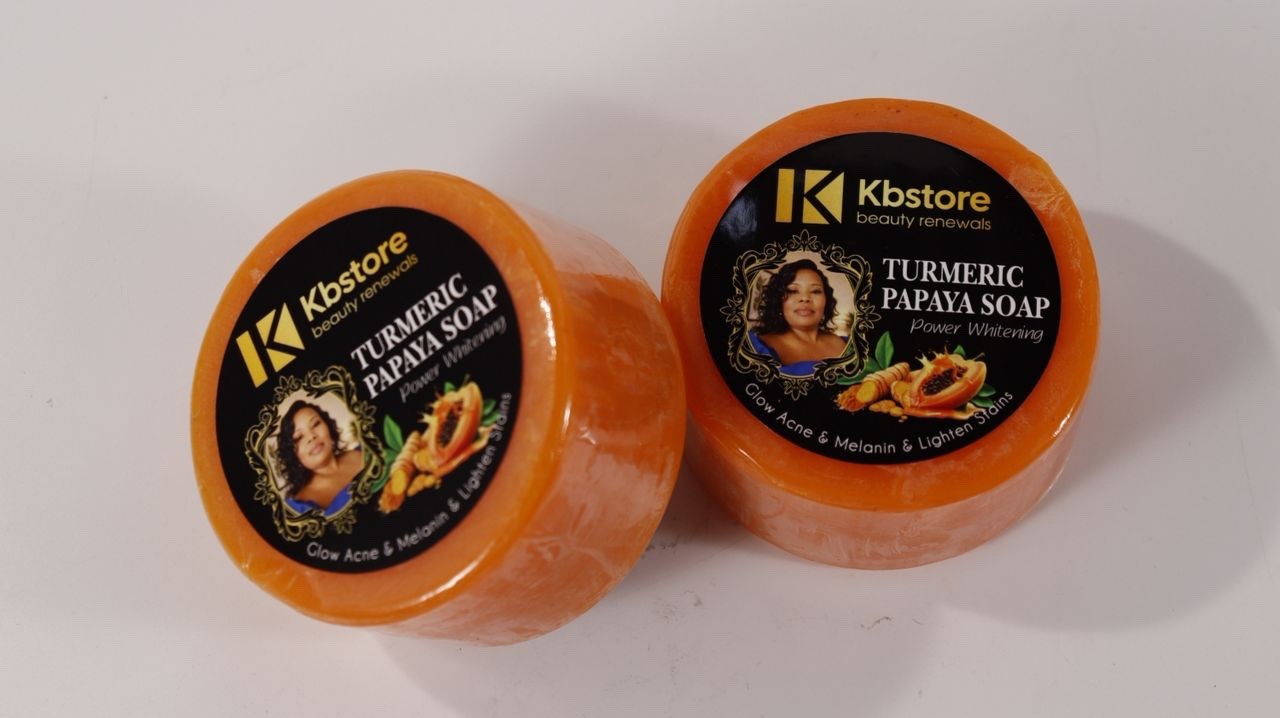 Papaya Turmeric Vitamin E Clear Glow Soap Bar – Acne Control & Brightening Care