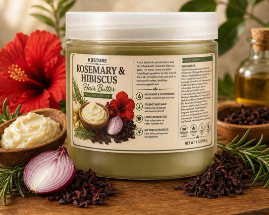 KBStore Rosemary Hibiscus Hair Butter Growth Moisture Treatment 12oz