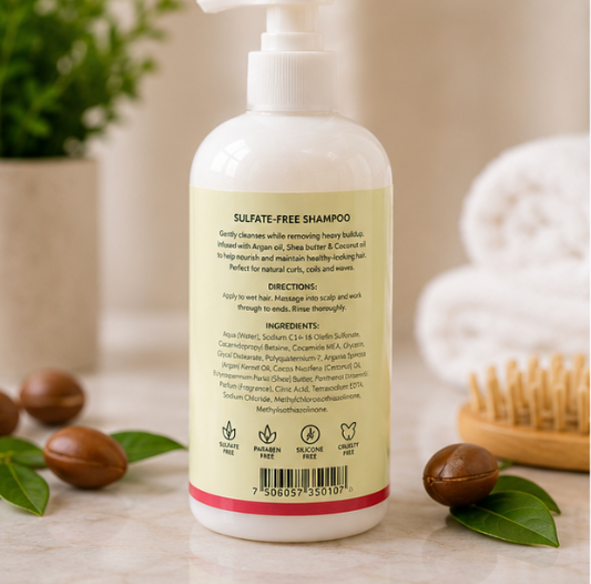 KBstore Argan Oil Shampoo & Conditioner Bundle for Curls Coils & Waves 300ml