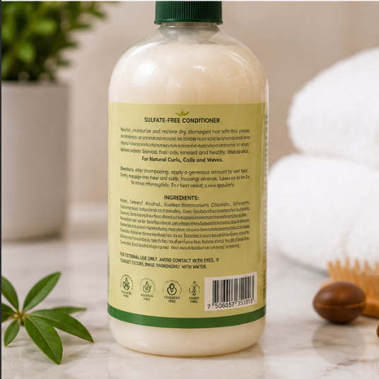 KBstore Argan Oil Shampoo & Conditioner Bundle for Curls Coils & Waves 300ml